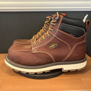Keen Cincinnati Men’s Brown 90 Degree 6” Waterproof Steel Toe Work Boots 13EE